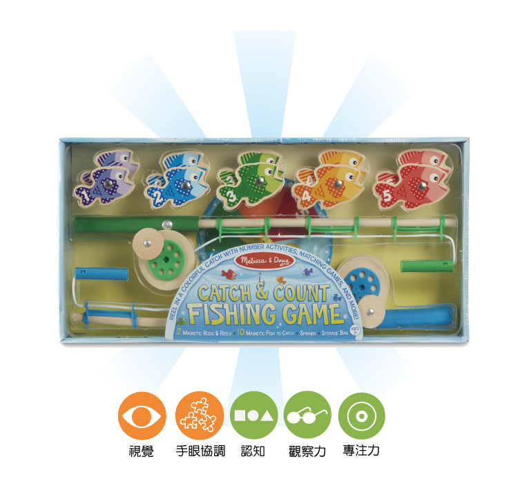 美國瑪莉莎 Melissa & Doug - MD 遊戲-磁力釣魚組