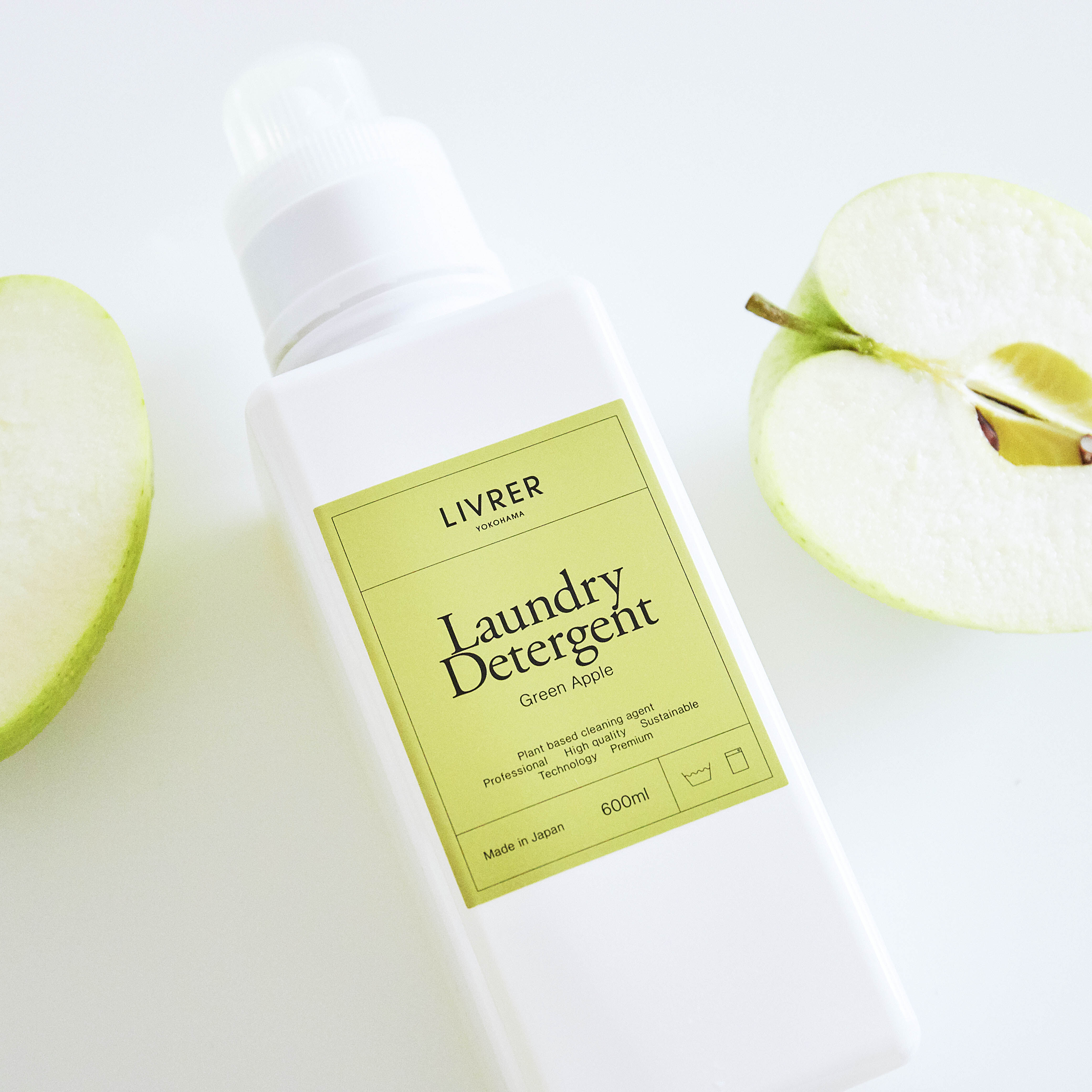 日本 LIVRER 麗芙 - 日常全效洗衣精 - 青蘋果 GREEN APPLE-600ml