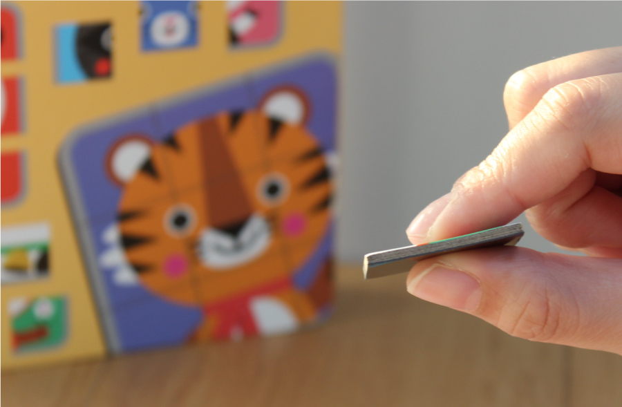 法國Janod - 磁鐵遊戲書-動物拼圖