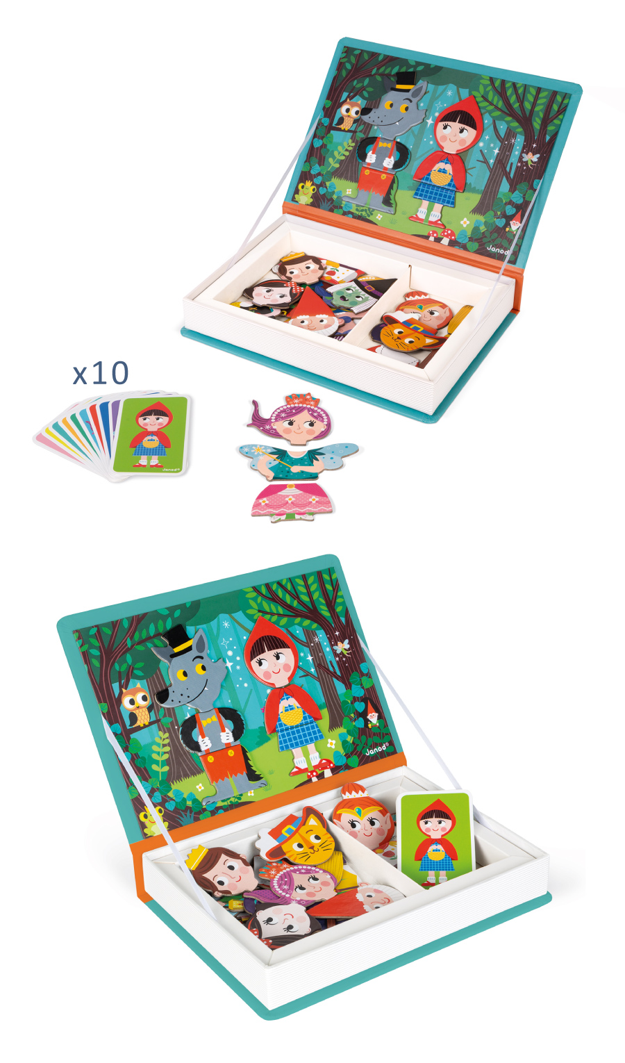 法國Janod - 磁鐵遊戲書-童話故事