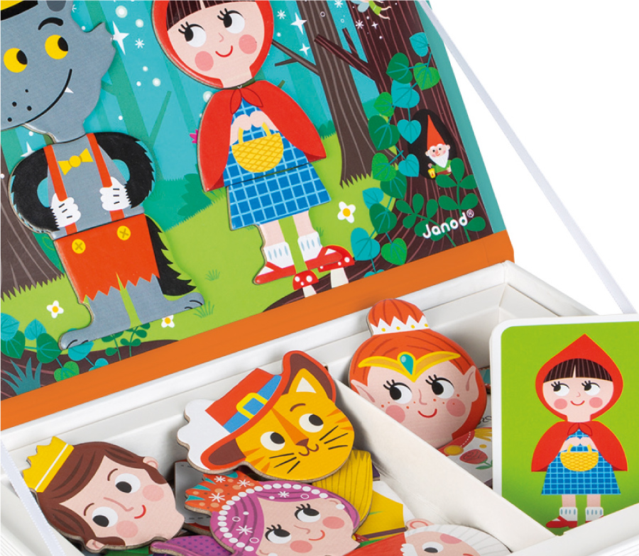 法國Janod - 磁鐵遊戲書-童話故事