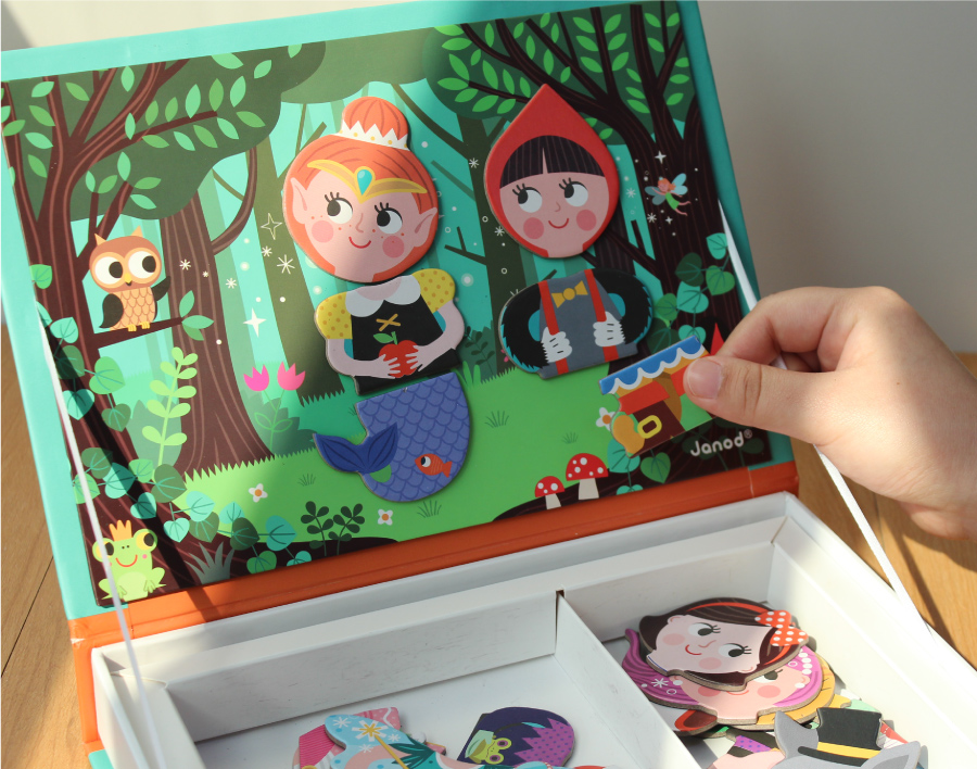 法國Janod - 磁鐵遊戲書-童話故事