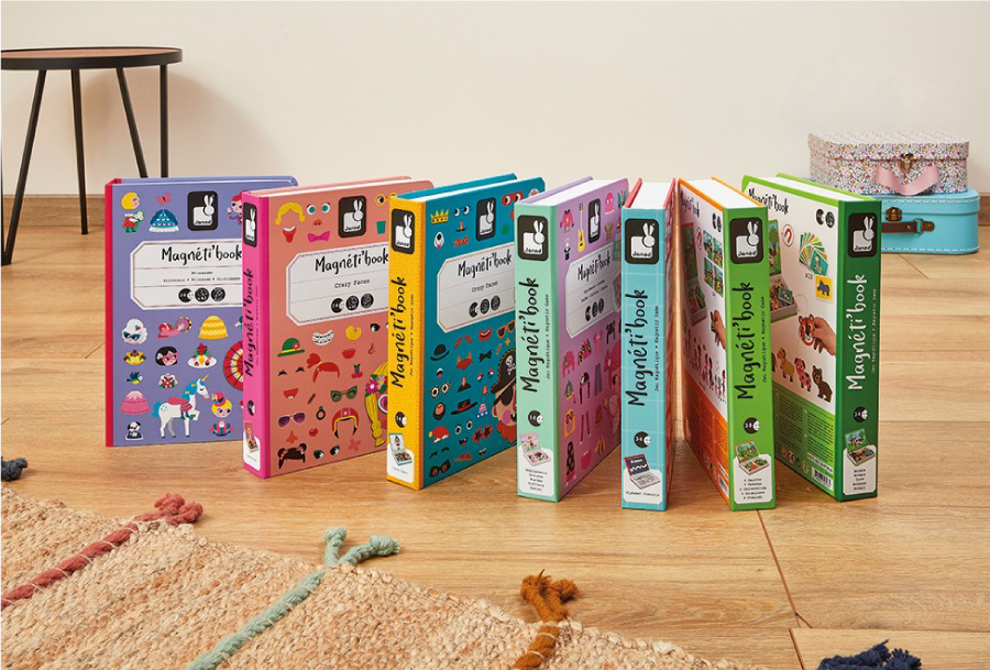 法國Janod - 磁鐵遊戲書-恐龍世界