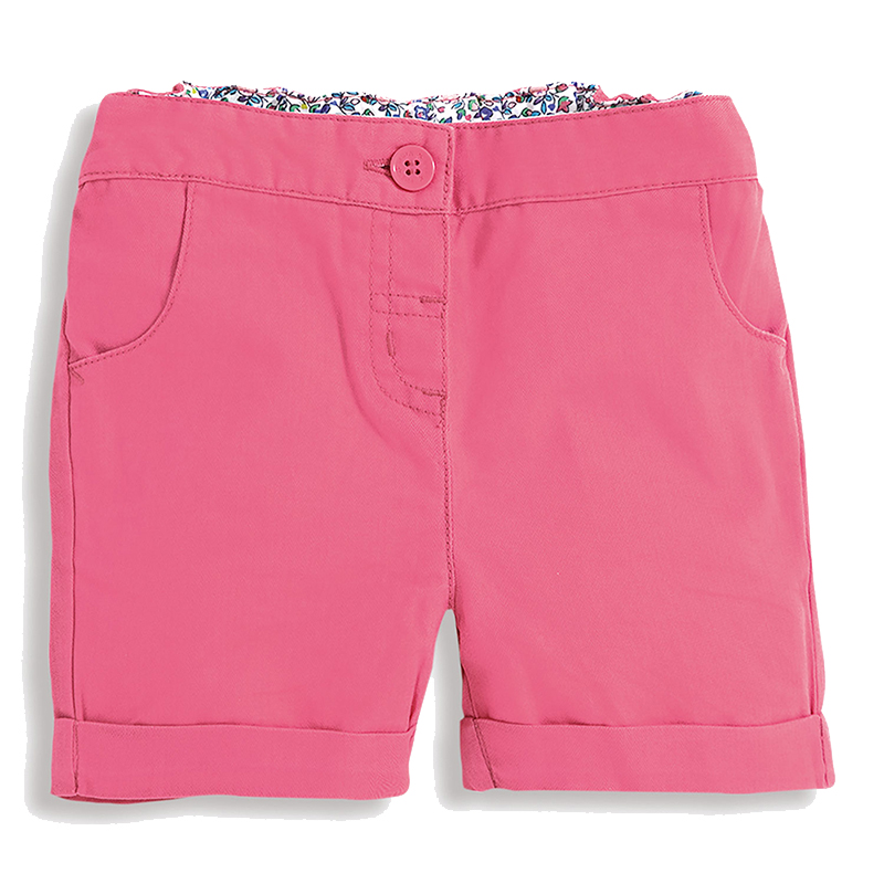 英國 JoJo Maman BeBe - 超優質嬰幼兒/兒童100% 純棉短褲-桃紅