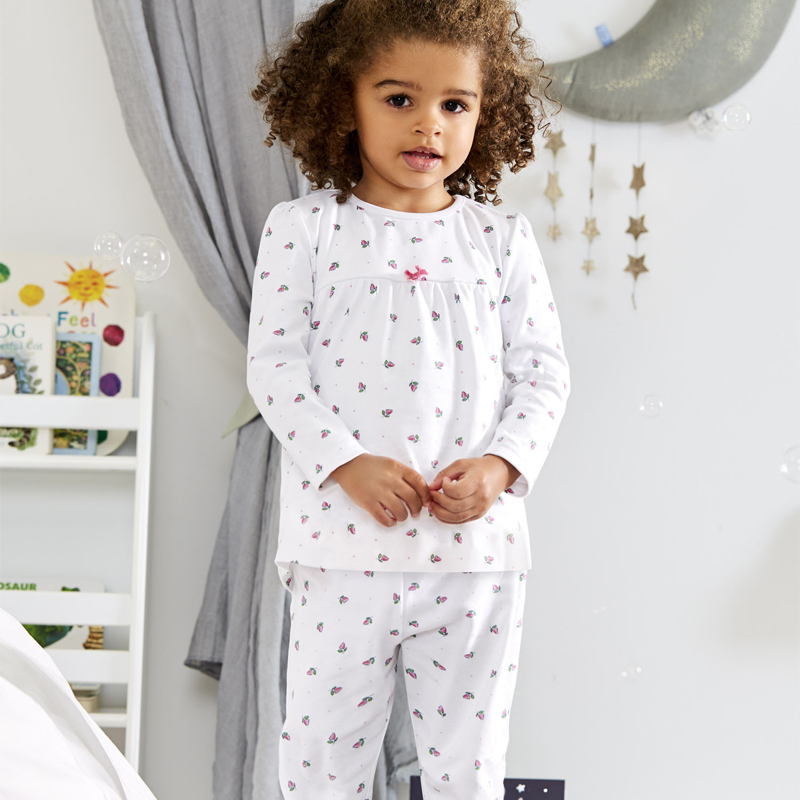 英國 JoJo Maman BeBe - 超優質嬰幼兒/兒童春夏100%純棉短袖家居服/睡衣2套組-粉色獨角獸