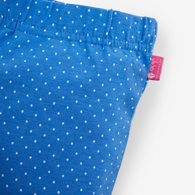 英國 JoJo Maman BeBe - 超優質嬰幼兒/兒童100% 純棉鬆緊帶短褲2入組-海洋藍碎花