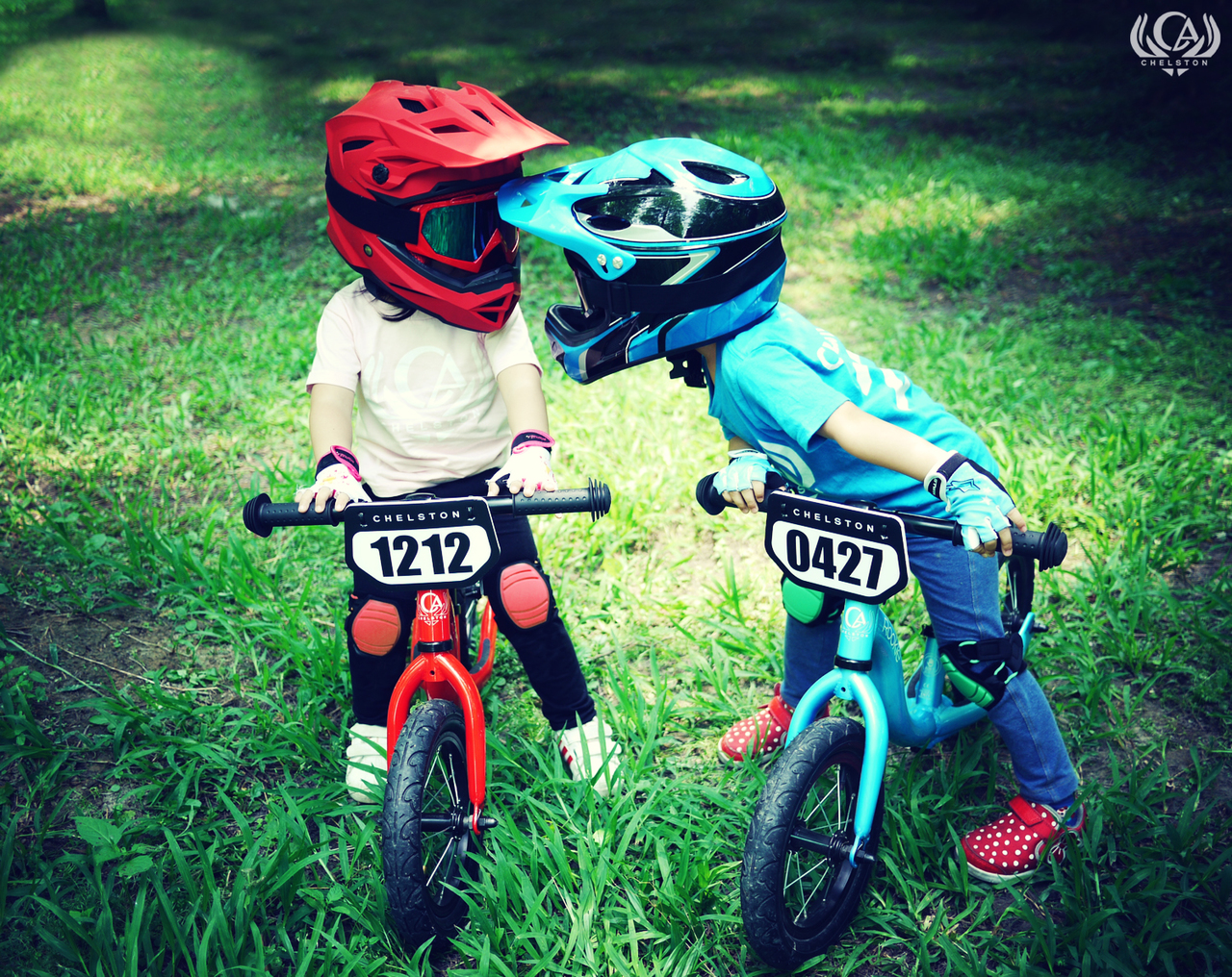 Chelston bikes - 兒童運動護具組-紅色-2入/組