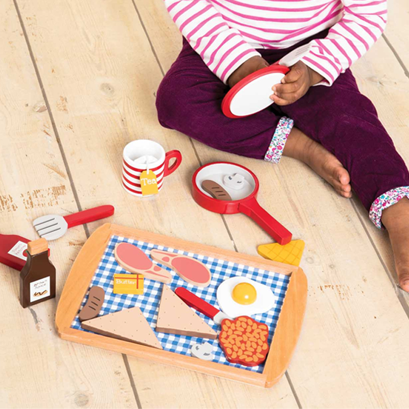 英國 JoJo Maman BeBe - 家家酒/角色扮演玩具-廚房早餐組