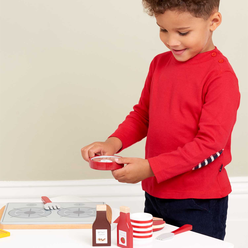 英國 JoJo Maman BeBe - 家家酒/角色扮演玩具-廚房早餐組