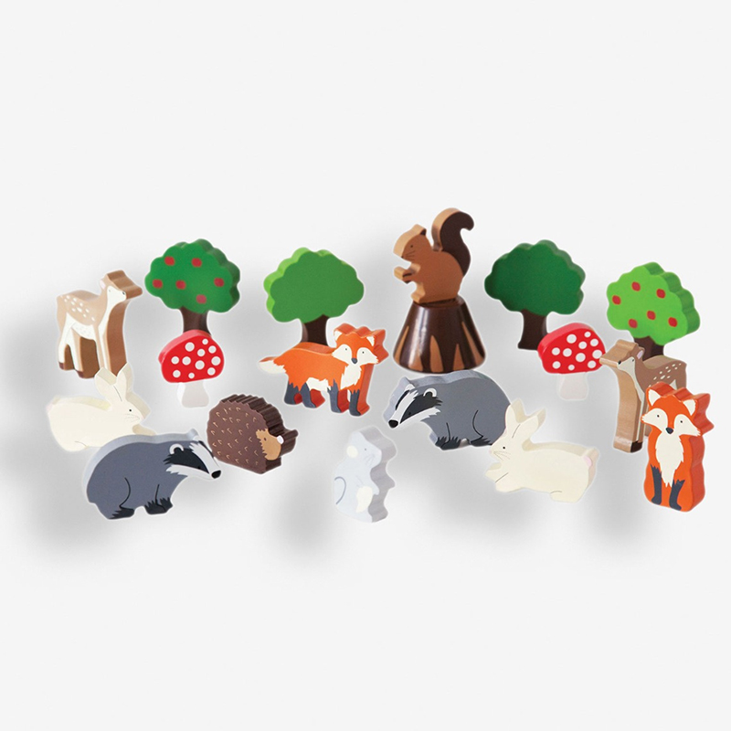 英國 JoJo Maman BeBe - 益智/五感玩具_實木系列-森林物語