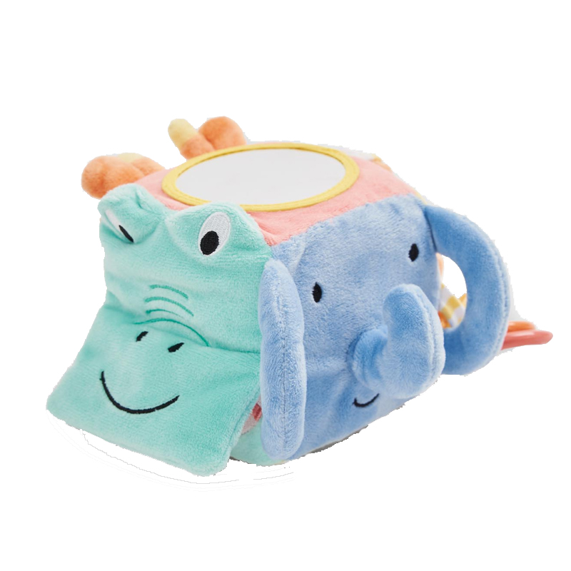 英國 JoJo Maman BeBe - 嬰兒床/推車安撫玩具_布玩系列-誰的尾巴?