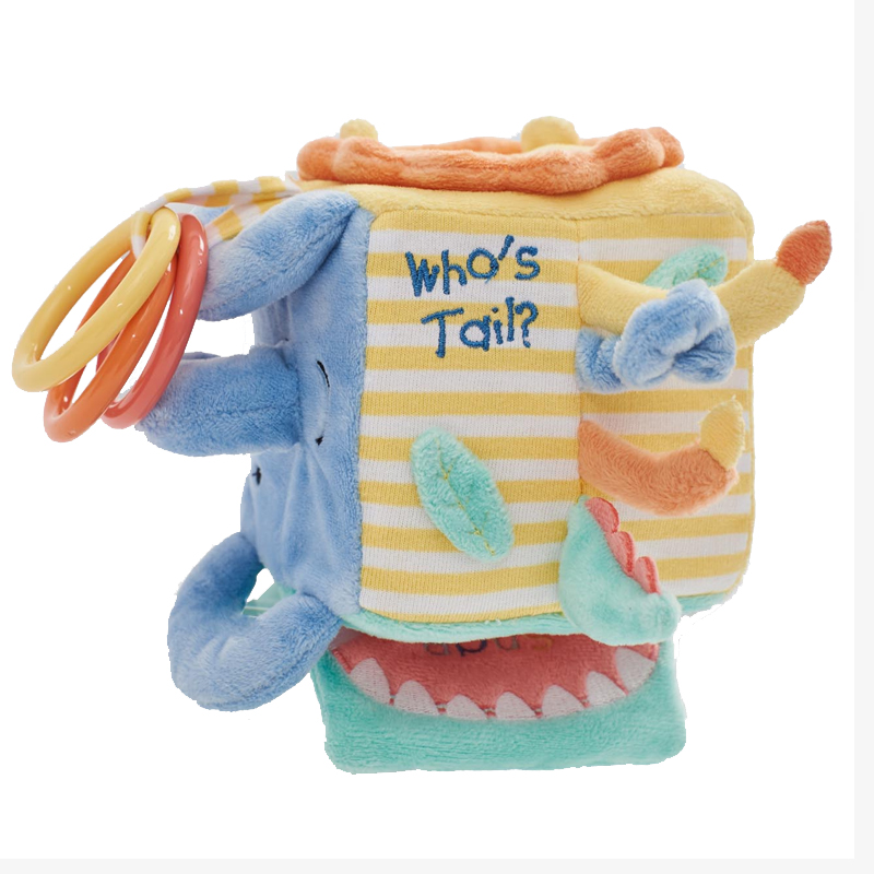 英國 JoJo Maman BeBe - 嬰兒床/推車安撫玩具_布玩系列-誰的尾巴?