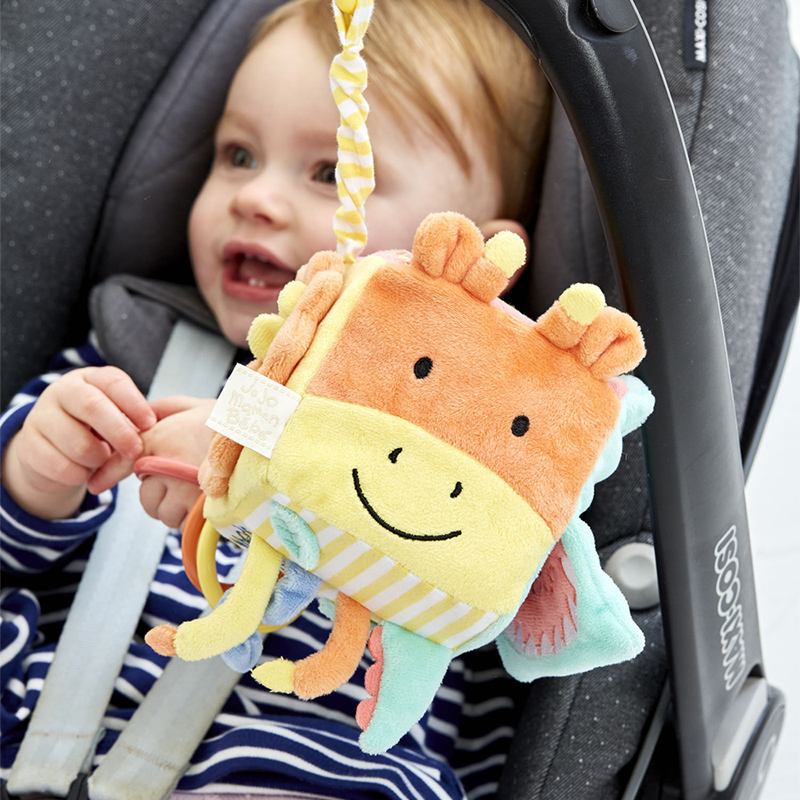 英國 JoJo Maman BeBe - 嬰兒床/推車安撫玩具_布玩系列-誰的尾巴?