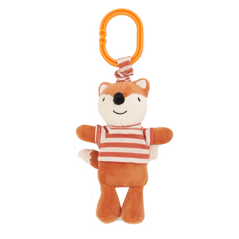 英國 JoJo Maman BeBe - 嬰兒床/推車安撫玩具_布玩系列-狐狸