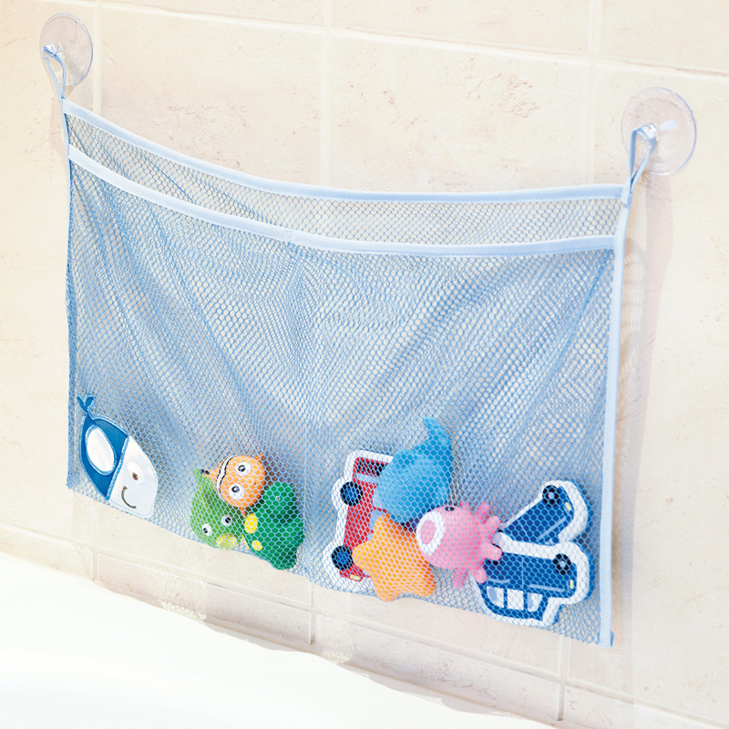 英國 JoJo Maman BeBe - 嬰幼兒沐浴/洗澡/戲水收納袋-藍色小魚