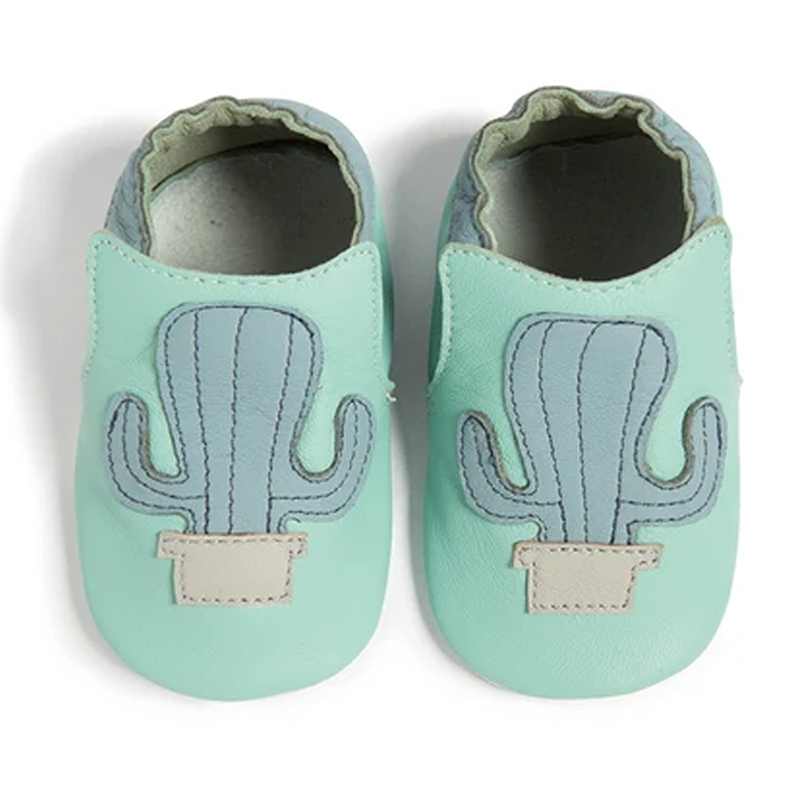 英國 shooshoos - 健康無毒真皮手工鞋/專業學步鞋/嬰兒鞋-仙人掌