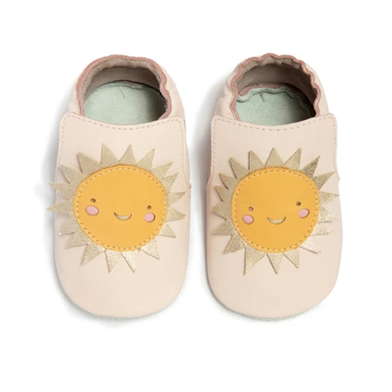 英國 shooshoos - 健康無毒真皮手工鞋/專業學步鞋/嬰兒鞋-閃耀太陽