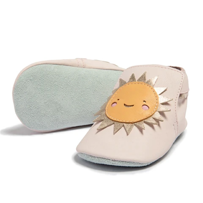 英國 shooshoos - 健康無毒真皮手工鞋/專業學步鞋/嬰兒鞋-閃耀太陽