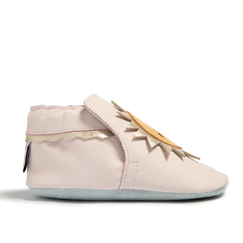 英國 shooshoos - 健康無毒真皮手工鞋/專業學步鞋/嬰兒鞋-閃耀太陽