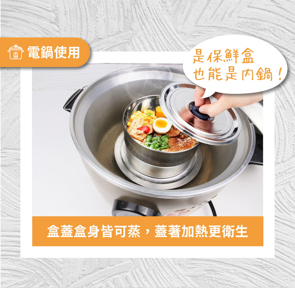 KOM - 多功能真空保鮮盒三件組-圓形-藍色-(600ml+1000ml+1600ml)各*1