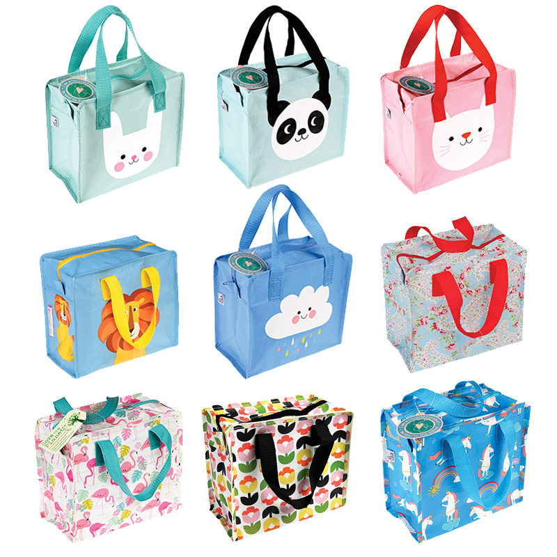 英國 Rex London - 學生上學最佳多功能環保便當袋/野餐袋/手提袋/萬用袋-動物樂隊