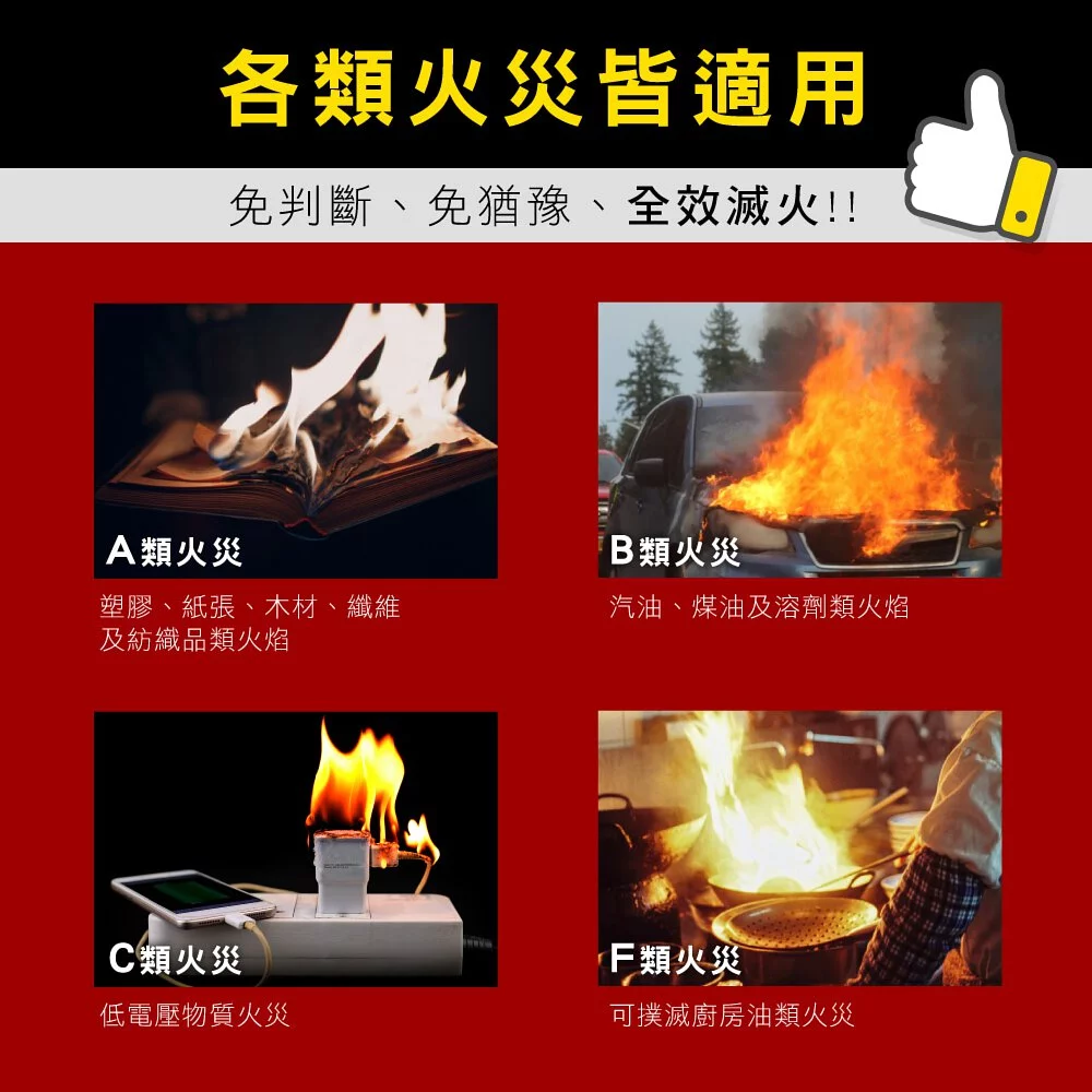 KINYO - 火剋星家用泡沫滅火器