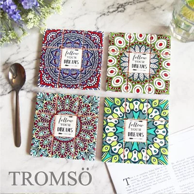 TROMSO - 羅馬花磚杯墊隔熱墊-4入組-G401