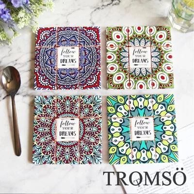 TROMSO - 羅馬花磚杯墊隔熱墊-4入組-G401