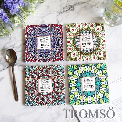 TROMSO - 羅馬花磚杯墊隔熱墊-4入組-G401