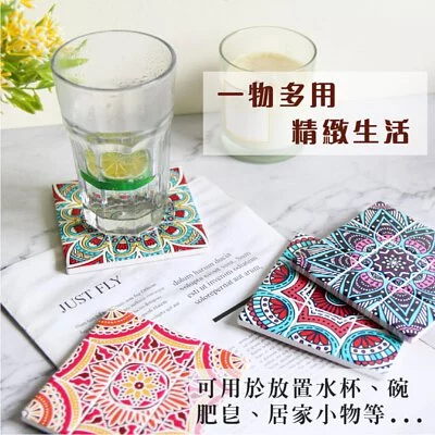 TROMSO - 羅馬花磚杯墊隔熱墊-4入組-G402