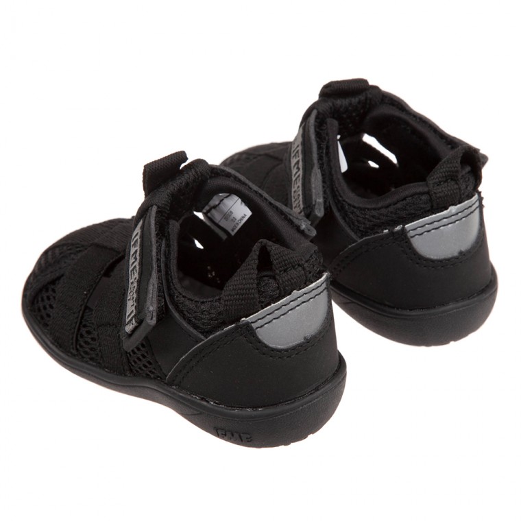 日本IFME - 黑色和風寶寶機能水涼鞋