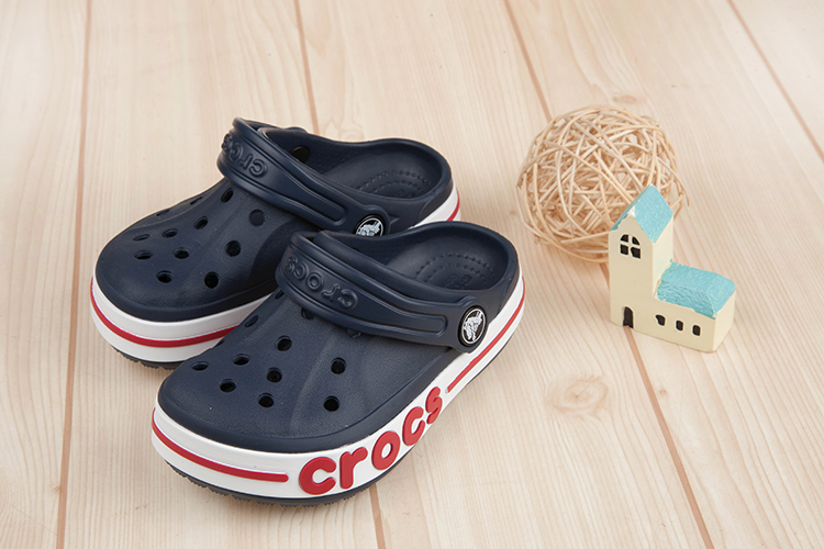 Crocs卡駱馳Baya貝雅卡深藍色兒童布希鞋