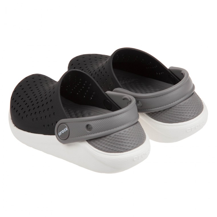 Crocs - 卡駱馳Literide黑色兒童布希鞋