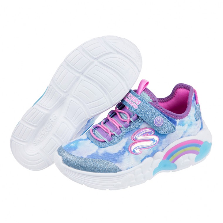 SKECHERS - 彩虹兒童電燈運動鞋
