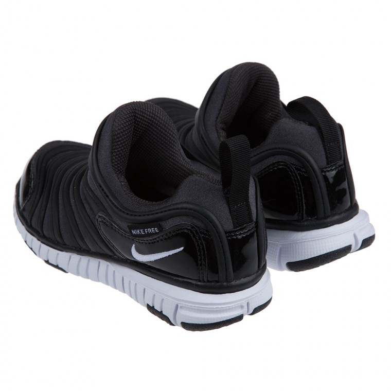 NIKE - Dynamo_Free_經典黑色毛毛蟲鞋兒童休閒鞋