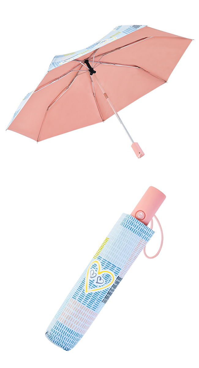 Rainstory - -8°降溫凍齡個人加大自動傘-Love Story-自動開收傘