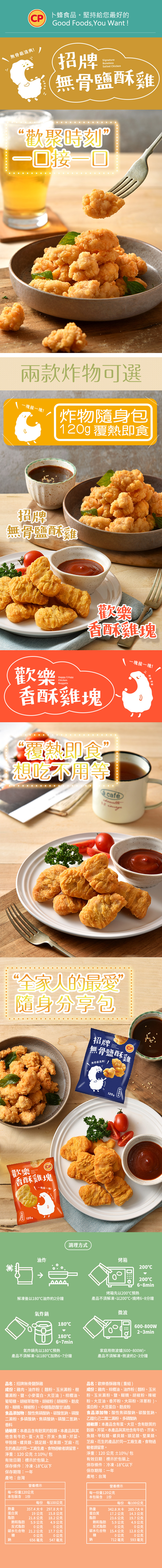 卜蜂_炸物120公克-招牌無骨鹽酥雞_單圖介紹_690PIX