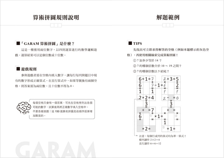 GARAM神奇的算術拼圖