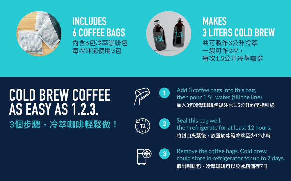 Dripoドリポ - 冷萃咖啡便利袋-36g X 6包/袋