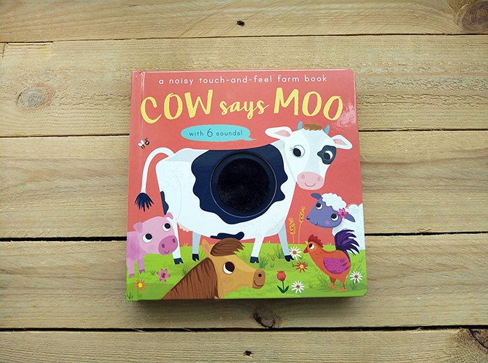 Cow Says Moo-Noisy Touch and Feel 寶寶的農場體驗 (觸摸書)
