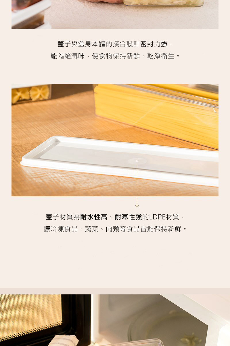 韓國昌信生活 - SENSE冰箱全系列收納盒-7號組-1300ml*1