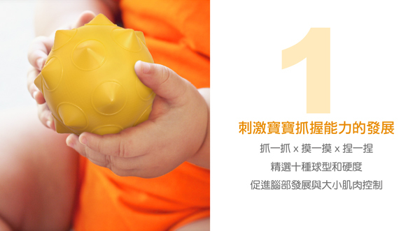 新生兒玩具福袋【1314攏齁哩組】-含小牛津觸覺球(10入)+K's Kids布書黑白紅*1+Wonder Child馬卡龍軟積木11pcs*1+日本樂雅手搖鈴/掛件隨機*1+德國 Hape蜜蜂懸掛搖鈴*1-原價$2014