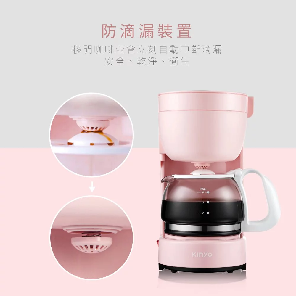 KINYO - 四杯滴漏式咖啡機(CMH-7530)-藍色 (W228xH251xD146 mm)