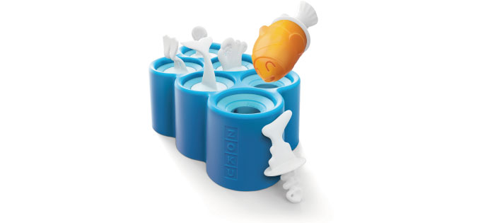 美國 ZOKU - 小魚造型冰棒模具組 (24.2x14.5x8cm)-6入