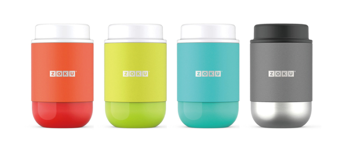 美國 ZOKU - 真空304不鏽鋼食物罐-銀色 (9.4x9.4x16.5cm)-475ml