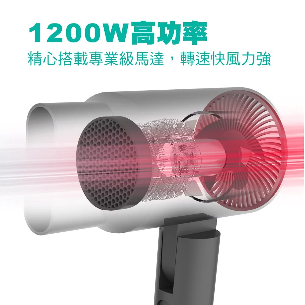 KINYO - 陶瓷遠紅外線負離子吹風機 (KH-9201)-白色