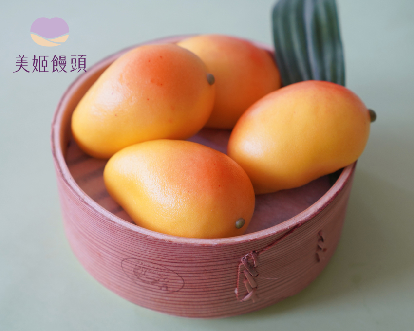 美姬饅頭 - 仿真芒果鮮乳造型紫薯包-6入-50g/顆