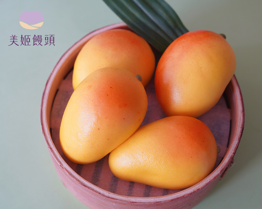 美姬饅頭 - 仿真芒果鮮乳造型紫薯包-6入-50g/顆