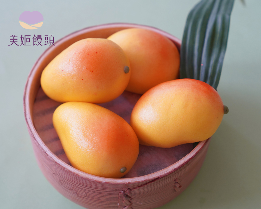 美姬饅頭 - 仿真芒果鮮乳造型紫薯包-6入-50g/顆