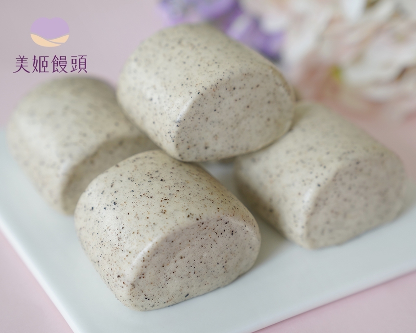 美姬饅頭 - 美姬嚴選黑芝麻鮮乳饅頭-6入-50g/顆